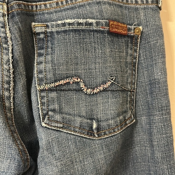 7 For All Mankind Blue Boot Cut Jeans - bought and didn’t fit my butt😭 - Picture 9 of 10